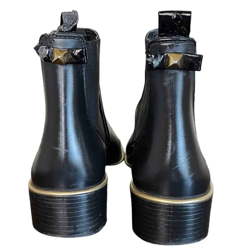 KATE SPADE Women's Black Star Rain Chukka Chelsea Boots Size 6‎